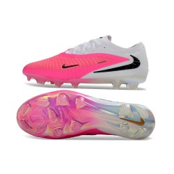 Scarpe da calcio Nike Phantom 6 Low Elite FG Rosa Bianco Nero