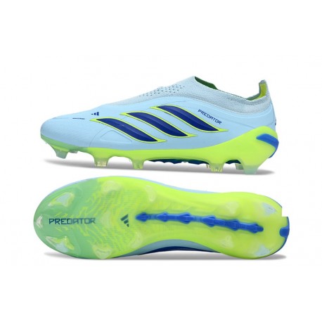 adidas Nuovo Scarpe Predator Laceless Elite FG Blu