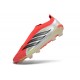 adidas Nuovo Scarpe Predator Laceless Elite FG Bianco Rosso Nero