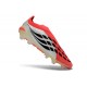 adidas Nuovo Scarpe Predator Laceless Elite FG Bianco Rosso Nero