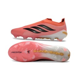 adidas Nuovo Scarpe Predator Laceless Elite FG Rosa Nero
