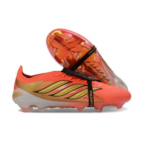 Adidas Predator Elite Foldover Tongue FG Arancione Oro Nero