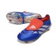 Scarpe da Calcio Adidas Predator Elite Tongue FG Blu Argento Rosso