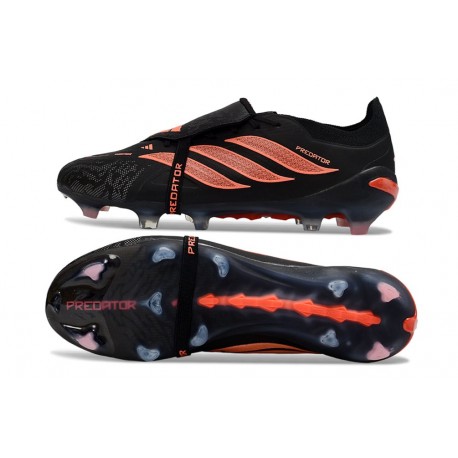 Scarpe da Calcio Adidas Predator Elite Tongue FG Nero Arancione