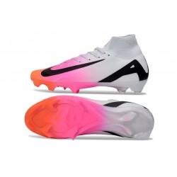 Scarpe da Calcio Nike Mercurial Superfly X Elite FG Rosa Bianco Nero