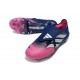 Scarpe da Calcio Adidas Predator Elite Tongue FG Rosa Blu Argento