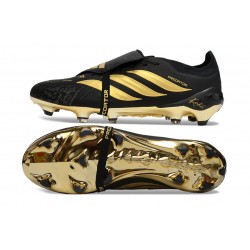 Scarpe da Calcio Adidas Predator Elite Tongue FG Nero Oro