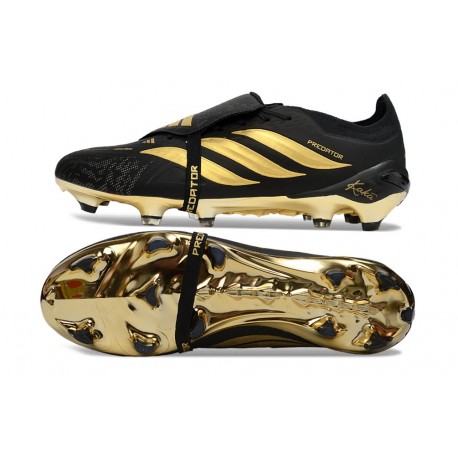 Scarpe da Calcio Adidas Predator Elite Tongue FG Nero Oro
