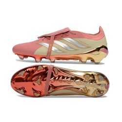Scarpe da Calcio Adidas Predator Elite Tongue FG Rosa Beige Argent