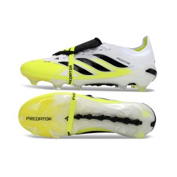 Scarpe da Calcio Adidas Predator Elite Tongue FG Bianco Nero Giallo