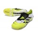Scarpe da Calcio Adidas Predator Elite Tongue FG Bianco Nero Giallo