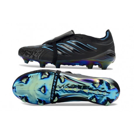Scarpe Adidas Predator Elite Tongue FG Nero Core Equipment Verde