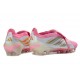Scarpe da Calcio Adidas Predator Elite Tongue FG Rosa Bianco