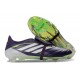 Scarpe da Calcio Adidas Predator Elite Tongue FG Nero Bianco Verde