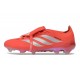 Scarpe da Calcio Adidas Predator Elite Tongue FG Rosso Argento