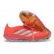 Scarpe da Calcio Adidas Predator Elite Tongue FG Rosso Argento