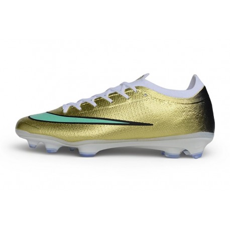 Nike Air Zoom Mercurial Vapor 17 Elite FG Uomo Oro Verde