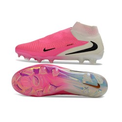 Zapatillas de Fútbol Nike Phantom 6 High Elite FG Rosa Blanco