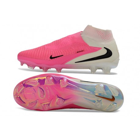 Zapatillas de Fútbol Nike Phantom 6 High Elite FG Rosa Blanco