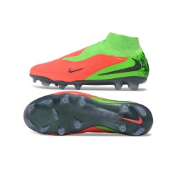 Zapatillas de Fútbol Nike Phantom 6 High Elite FG Hot Punch Nero Verde Strike