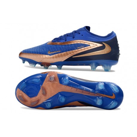 Nike Phantom 6 Elite FG Uomo Blu Marino Bronzo Metallizzato