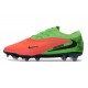 Nike Phantom 6 Elite FG Uomo Hot Punch Nero Verde Strike