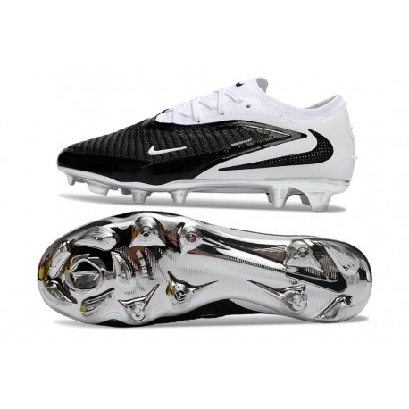 Nike Phantom 6 Elite FG Uomo Nero Bianco