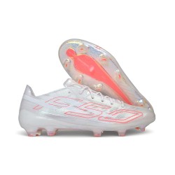 Scarpa Nuovo adidas F50 Hyperfast Evo FG Bianco Rosa