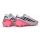 Scarpa Nuovo adidas F50 Hyperfast Evo FG Bianco Nero Rosa