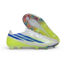 Scarpa Nuovo adidas F50 Hyperfast Evo FG Bianco Blu