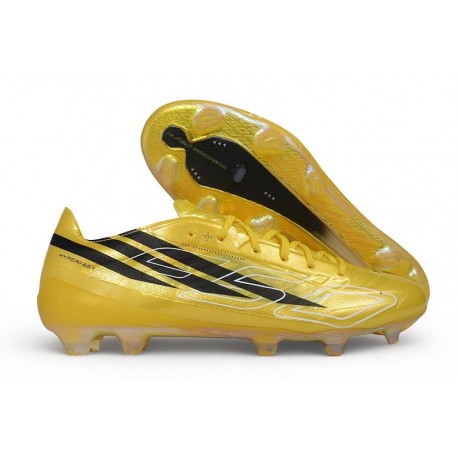 Scarpa Nuovo adidas F50 Hyperfast Evo FG Oro Nero