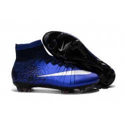 Cristiano Ronaldo Scarpette da Calcio Nike Mercurial Superfly FG ACC Blu Royal Metallic