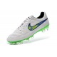 Nike Tiempo Legend V FG Scarpette da Calcio Bianco Verde