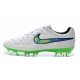 Nike Tiempo Legend V FG Scarpette da Calcio Bianco Verde