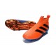 Nuovo Scarpette da Calcio adidas Ace16+ Purecontrol FG/AG Arancio Blu