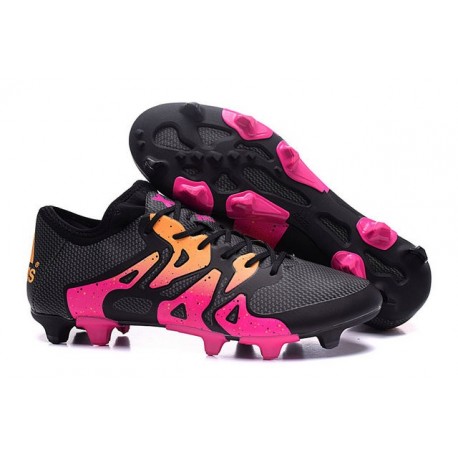 Scarpa da Calcetto 2016 Uomo Adidas X 15.1 FG/AG Nero Rosa