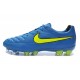Nike Tiempo Legend V FG Scarpette da Calcio Blu Giallo