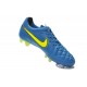 Nike Tiempo Legend V FG Scarpette da Calcio Blu Giallo