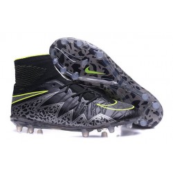 Nuovo 2016 Scarpe Calcio Nike Hypervenom Phantom II FG Nero Metallico