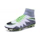 Scarpa da Calcio Nike Hypervenom Phantom 2 FG ACC Bianco Verde Nero