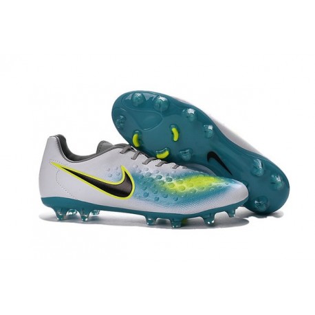 Nike Magista Opus II FG 2016 Uomo Scarpini da Calcio Bianco Blu Nero