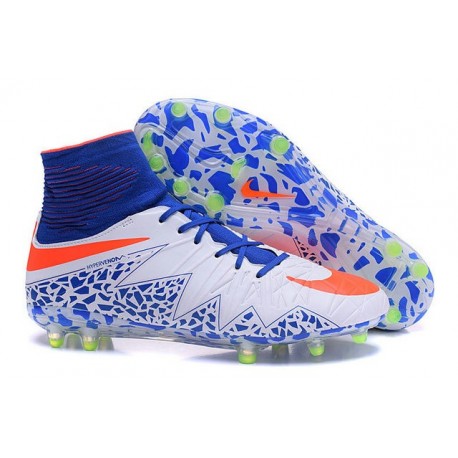 Scarpa da Calcio Nike Hypervenom Phantom 2 FG ACC Bianco Blu Rosso