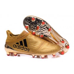 Scarpe da Calcio 2016 Adidas X 16+ Purechaos FG Oro Nero