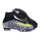 Nike Scarpe da Calcio Nuove 2016 Mercurial Superfly V FG Bianco Nero Giallo