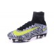 Nike Scarpe da Calcio Nuove 2016 Mercurial Superfly V FG Bianco Nero Giallo