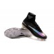 Nike Scarpe da Calcio Nuove 2016 Mercurial Superfly V FG Nero Metallico