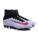 Nike Mercurial Superfly 5 FG Scarpa da Calcio Uomo Bianco Rosso