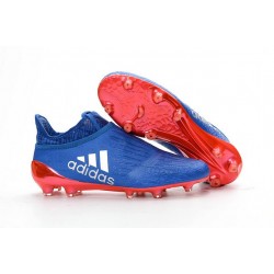 Scarpe da Calcio 2016 Adidas X 16+ Purechaos FG Blu Rosso