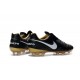 Scarpa Calcio Nuovi Nike Tiempo Legend VI FG Con Tacchetti Nero Bianco Oro