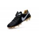 Scarpa Calcio Nuovi Nike Tiempo Legend VI FG Con Tacchetti Nero Bianco Oro